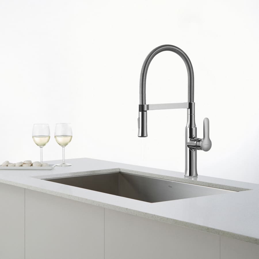 KS  Kraus KPF-1640CH Nola Single Lever Flex Commercial Style Kitchen