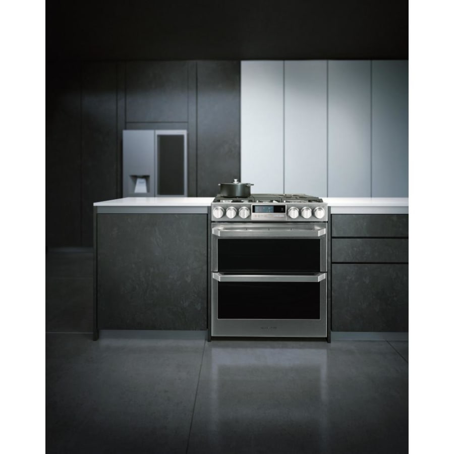 Lg dual fuel double oven range cheap