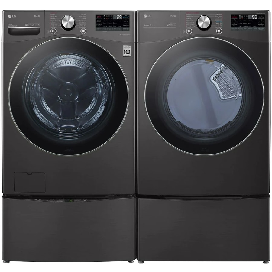 Lg black steel washer dryer cheap