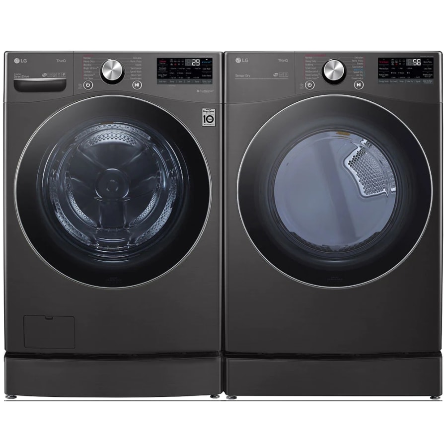 Lg washer and dryer set with pedestals on sale