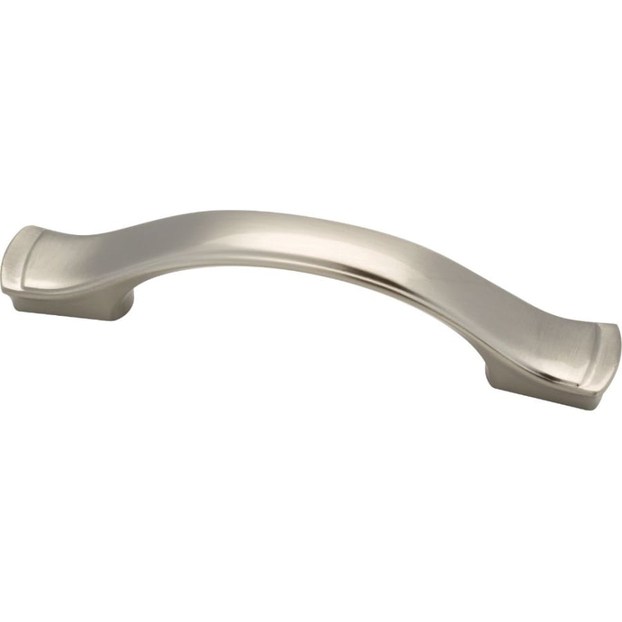 Liberty Hardware Step Edge 3 or 3-3/4 Inch Center to Center Handle Cabinet Pull - 10 Pack Satin Nickel