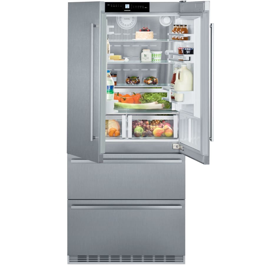 Full size double door fridge discount