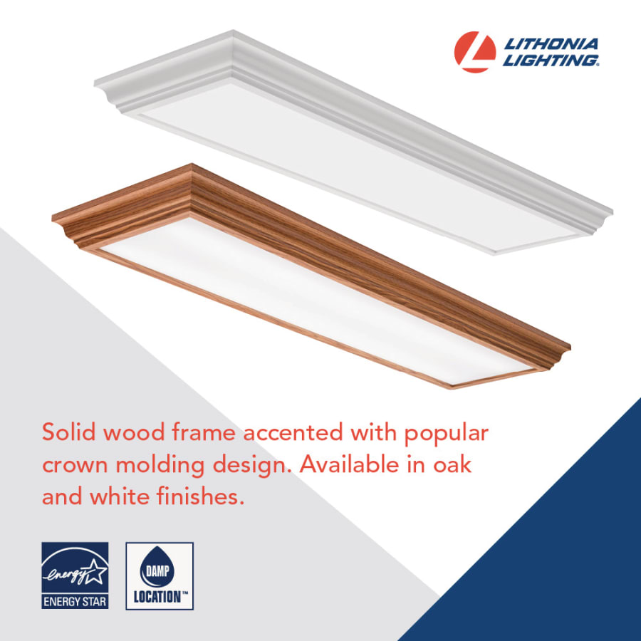 Lithonia Lighting LED LITEPUFF linear 47.88-in White Modern/Contemporary LED Flush Mount Light ENERGY STAR Lithonia Lighting LED LITEPUFF linear 47.88-in White Modern/Contemporary LED Flush Mount Light ENERGY STAR