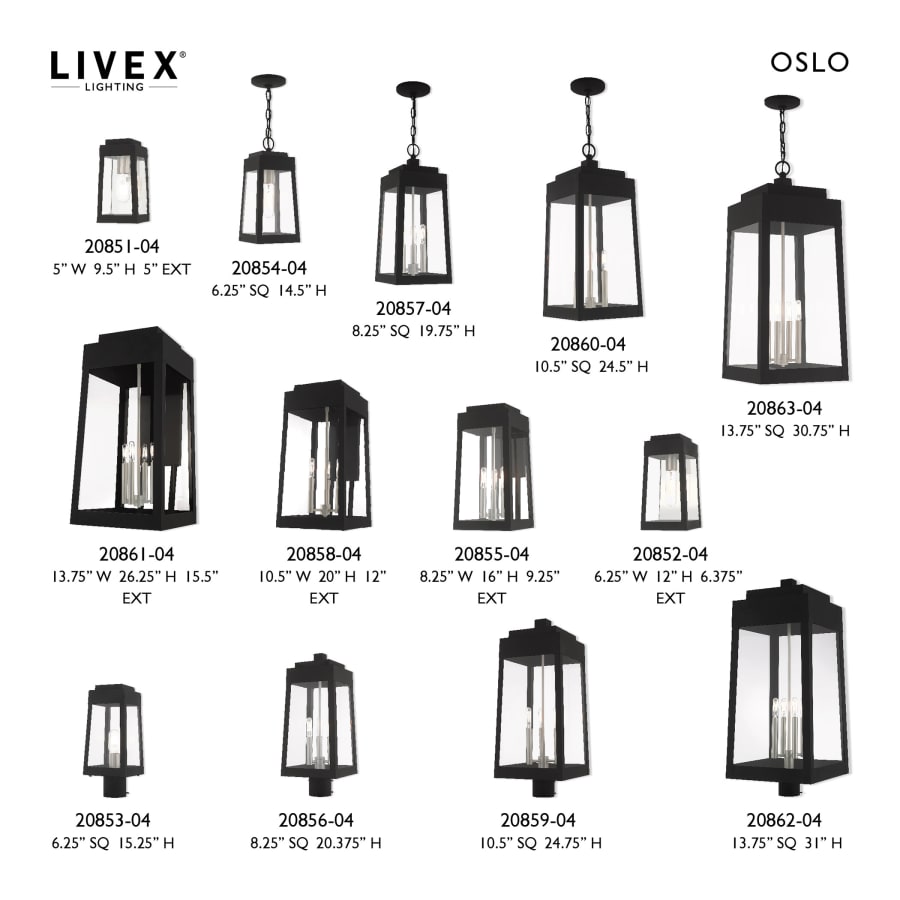 Livex Lighting 20857-04 Oslo 3 Light 8 Livex Lighting 20857-04 Oslo 3 Light 8