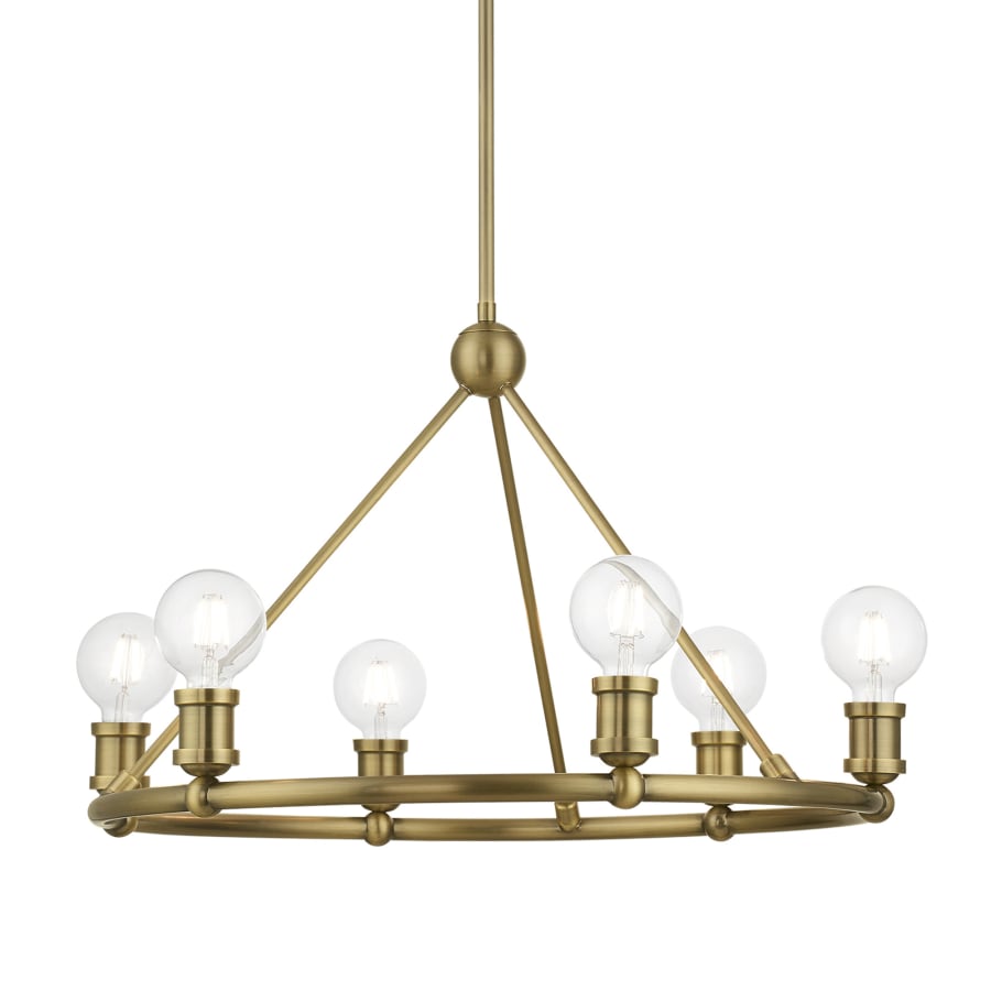 ファッションなデザイン Lighting Livex 47166-01 25 Light 6 Lansdale その他