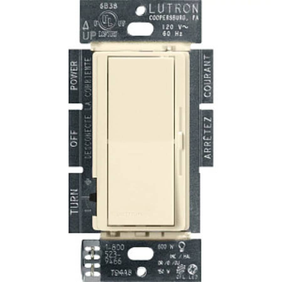 Lutron Diva 600 Watt 120 Volt Single Pole/3-Way Incandescent/Halogen CL Dimmer Almond