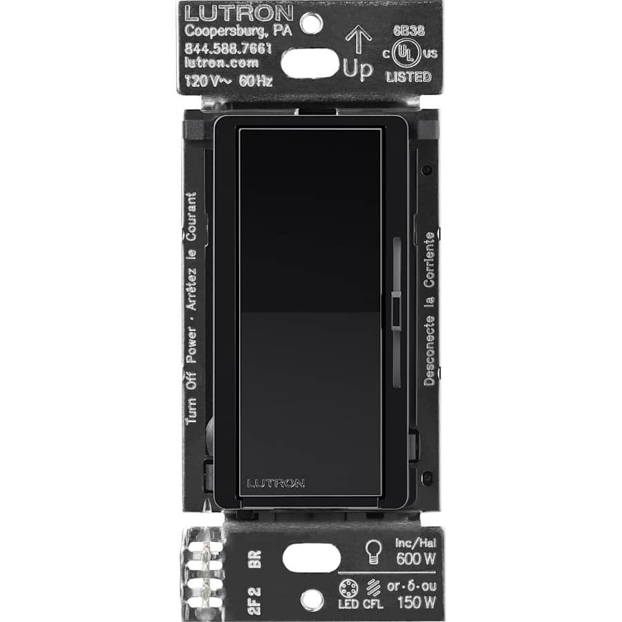 Lutron Caseta 1.25 Ampere Incandescent, LED Smart Dimmer Black