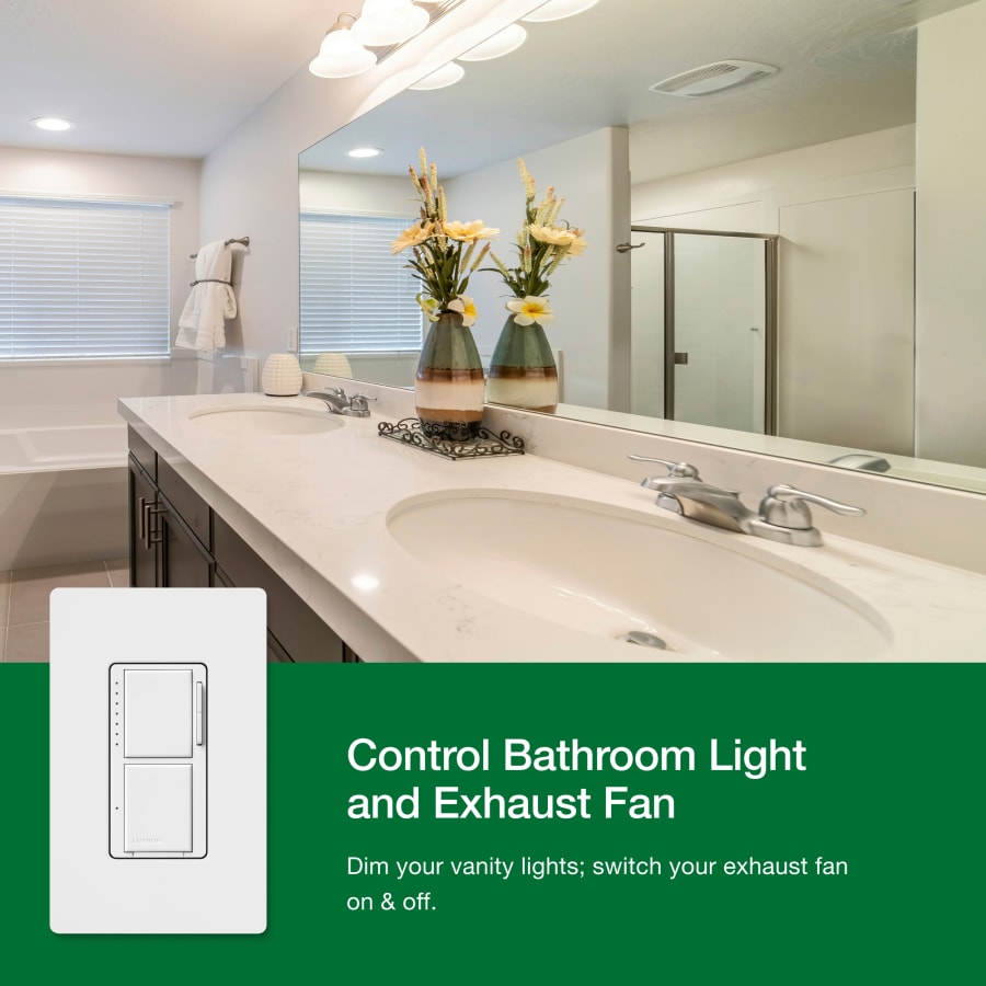 Lutron bathroom fan control on sale