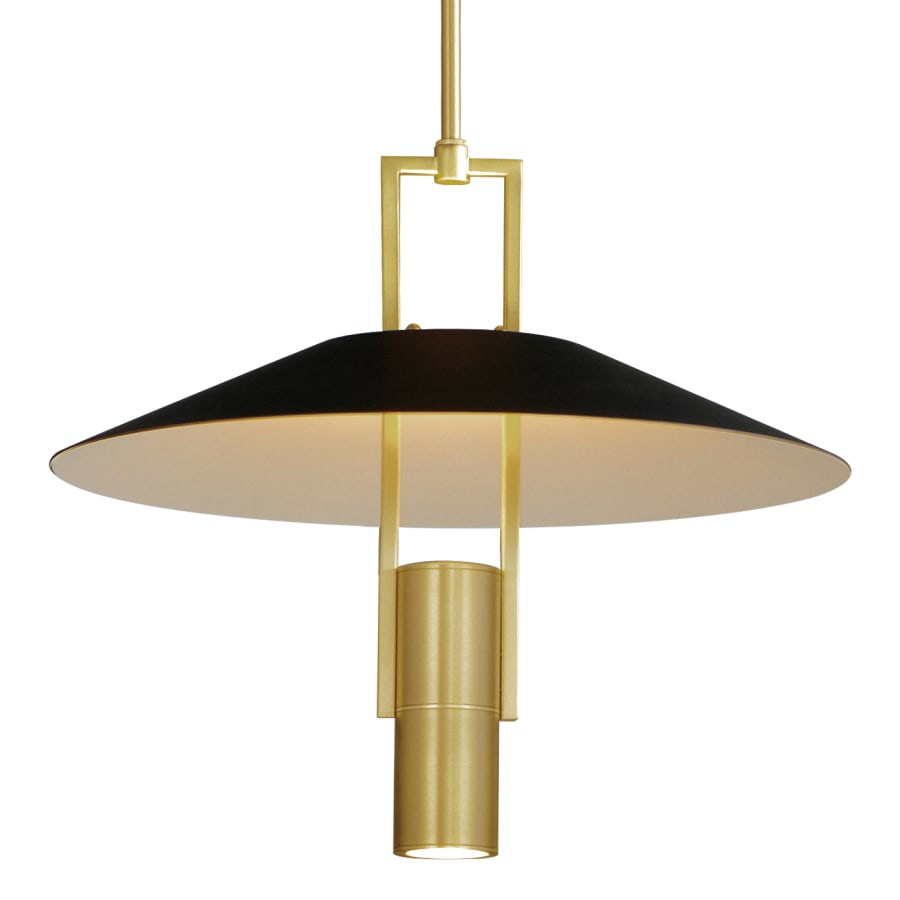 Black / Satin Brass