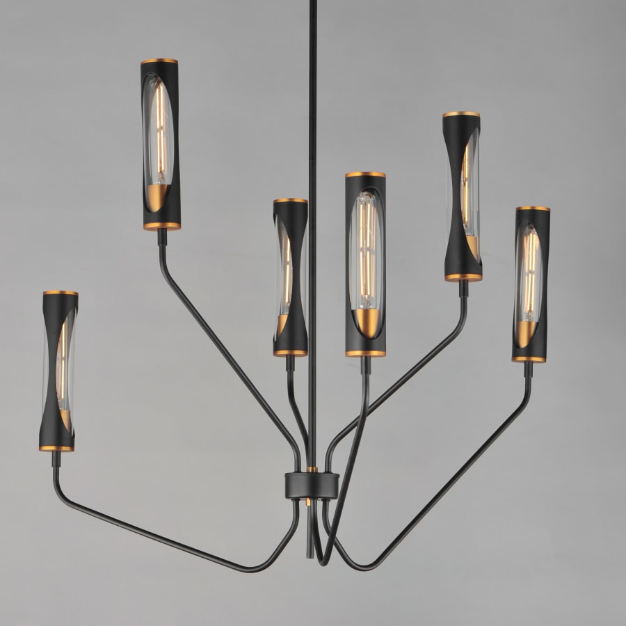 Maxim 16176CLBKAB Regent 6 Light 36