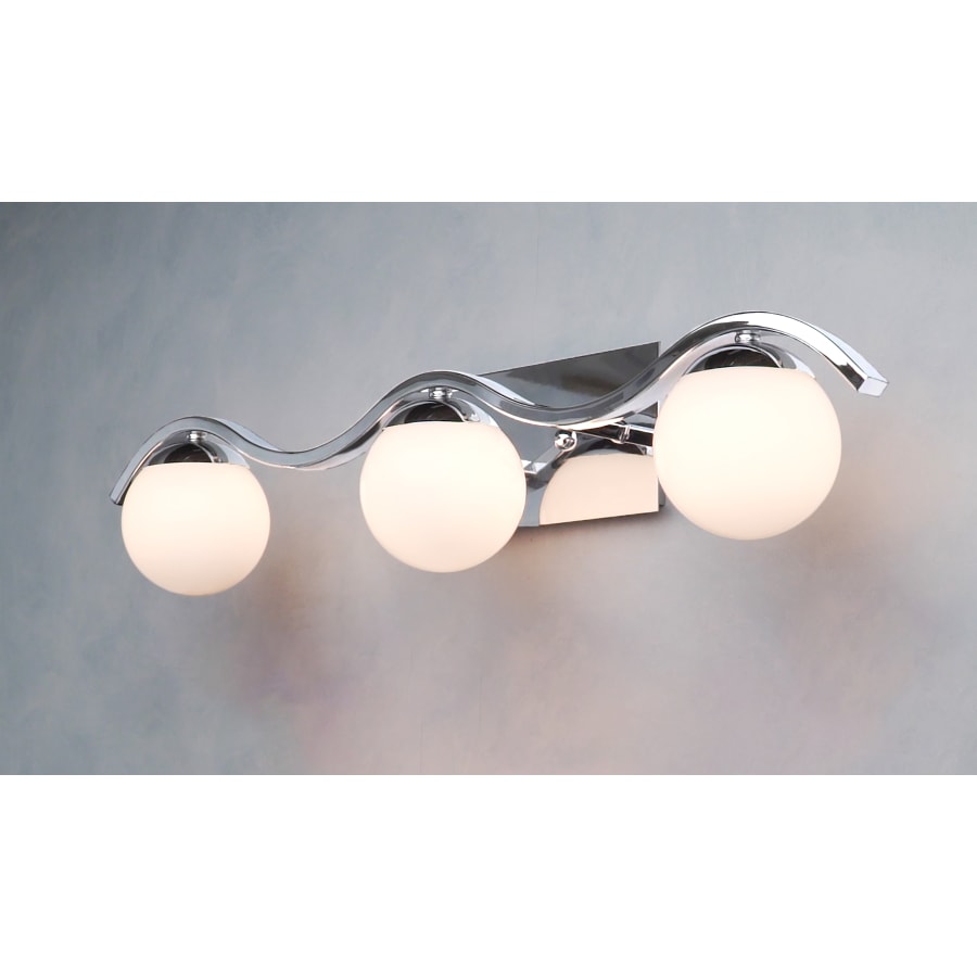 Maxim 27553WTPC Motion 3-Light Bath Vanity, Polished Chrome