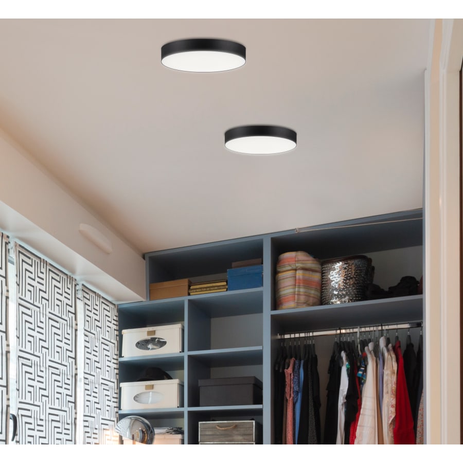 Maxim Trim LED Flush Mount Black 57663WTBK