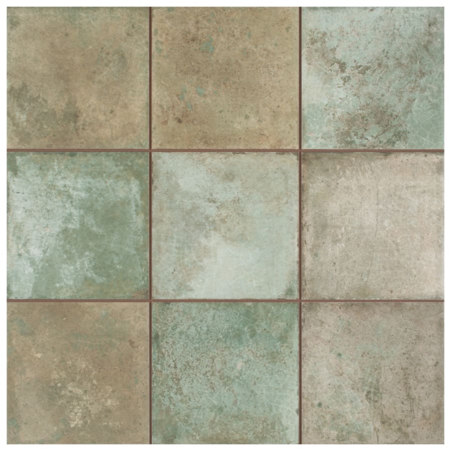 Merola Tile Kings Etna Sage 13 -1/8 in x 13 -1/8 in. Ceramic Floor and Wall Tile Merola Tile Kings Etna Sage 13 -1/8 in x 13 -1/8 in. Ceramic Floor and Wall Tile