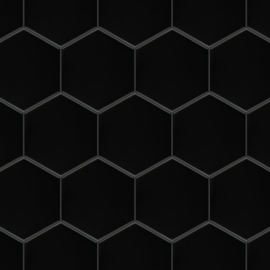 SomerTile FWRM4HMB Retro Super Hex Porcelain Mosaic Floor and Wall Tile, 10.88\, image size:900x900