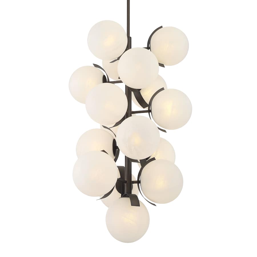 Metropolitan Vino 16 Light 25" Wide Abstract Multi Light Pendant Dark Bronze