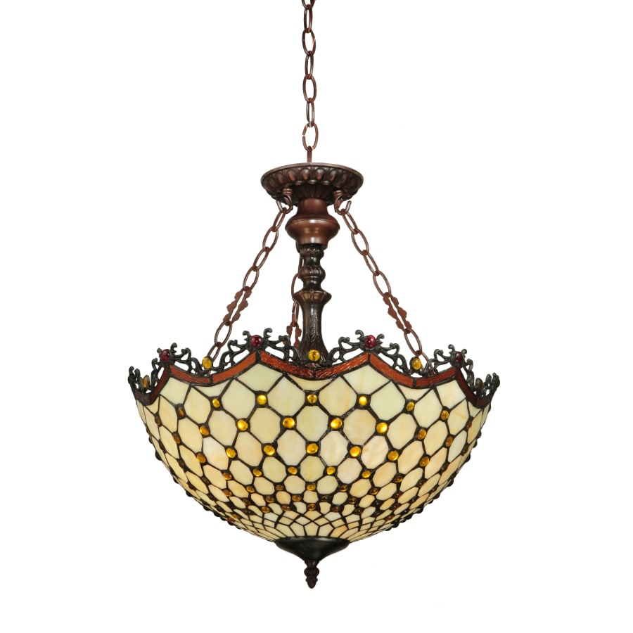 Meyda Tiffany 124835 Diamond & Jewel 3 Light 18