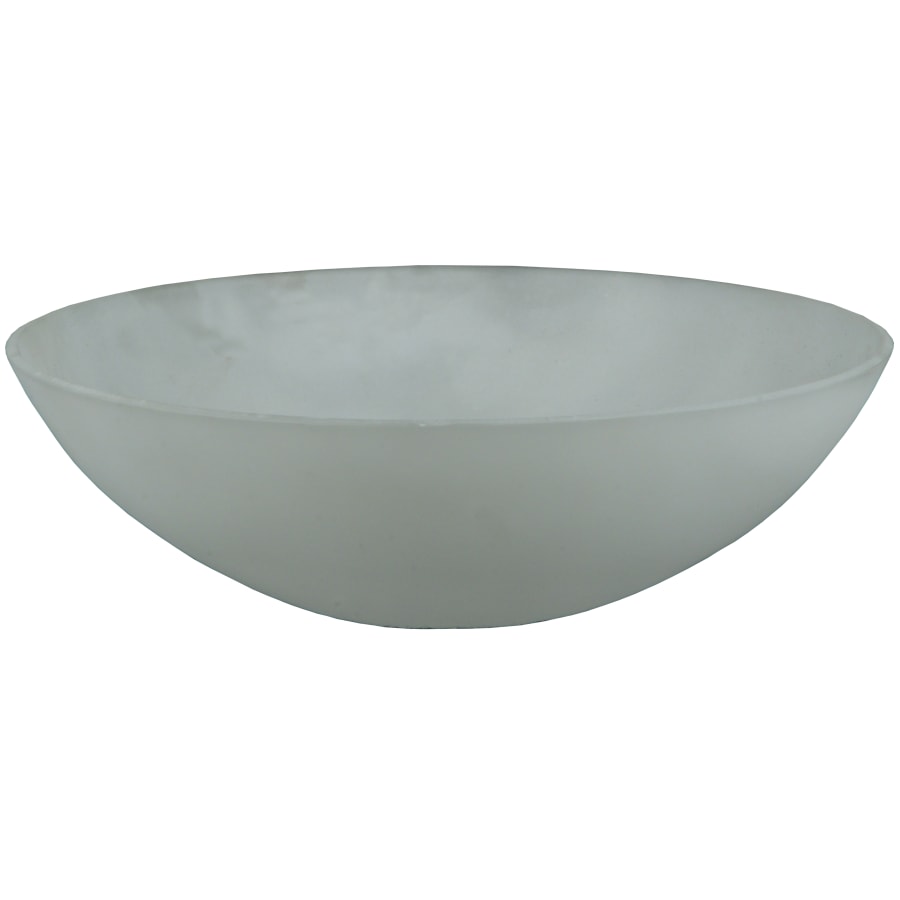 Meyda Tiffany 9" W X 3" H Bowl Frosted Glass Replacement Shade Clear