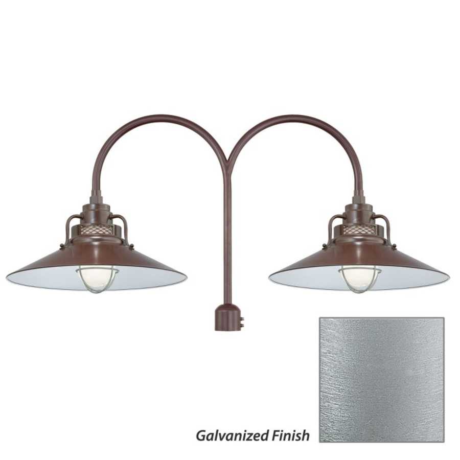 millennium-lighting-rrrs18-rpad-fixture-with-galvanized-finish-swatch-298