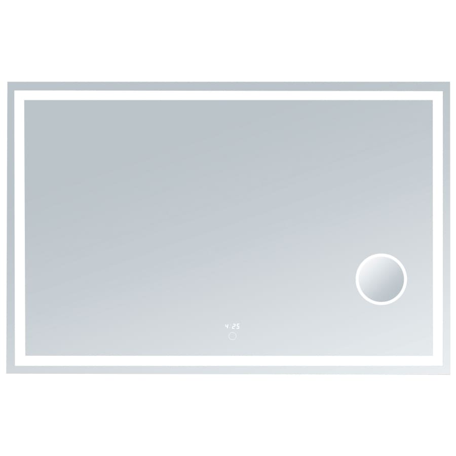 Miseno 48" W x 35" H Modern Rectangular Aluminum Frameless Bathroom Wall Mirror with LED Lighting N/A