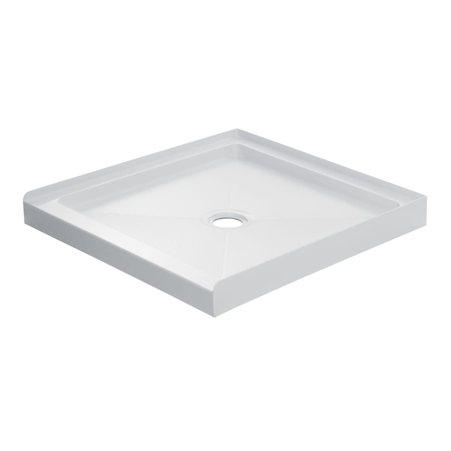 Miseno 32" x 32" Shower Base with Single Threshold and Center Drain White
