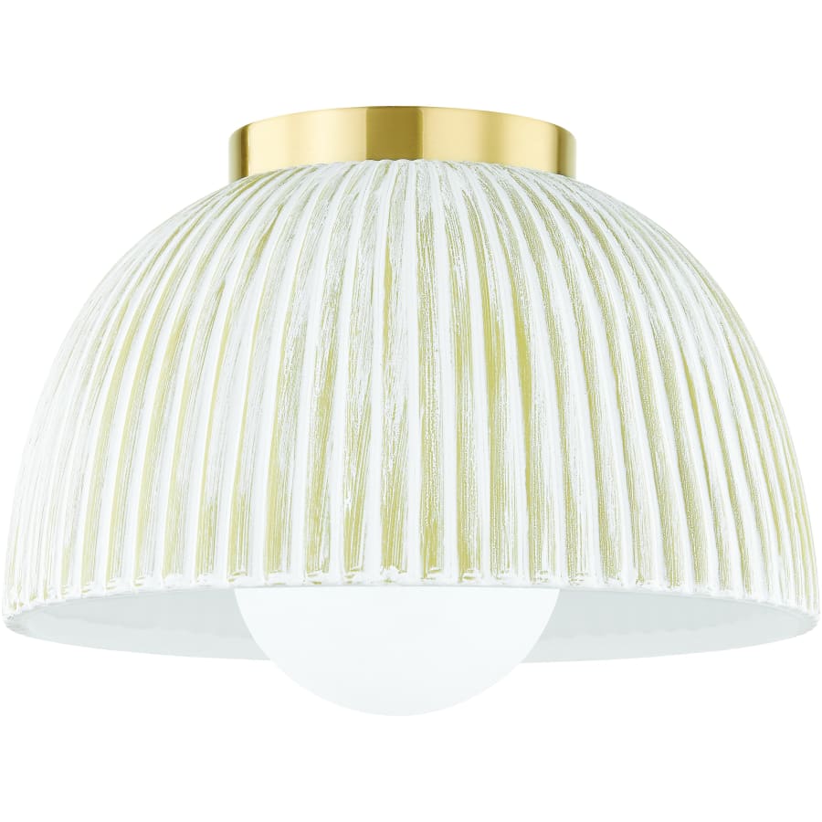 Mitzi Eloise 12" Wide Flush Mount Ceiling Fixture Aged Brass