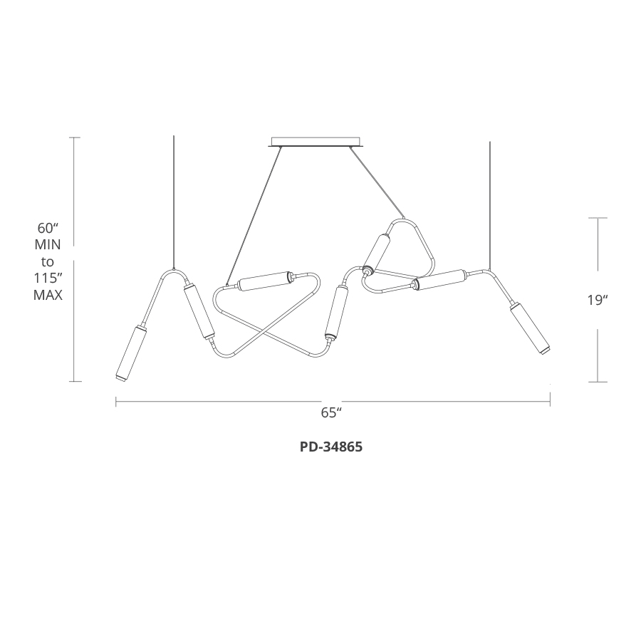 Modern Forms-PD-34865-Line Drawing