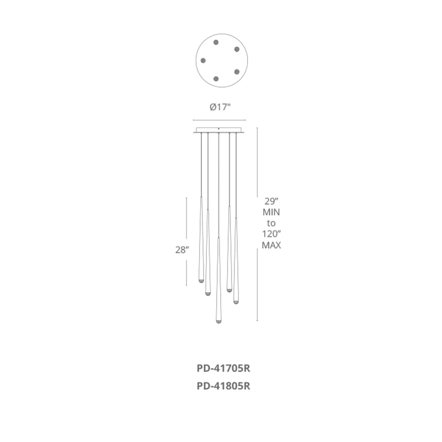 Modern Forms-PD-41805R-Line Drawing