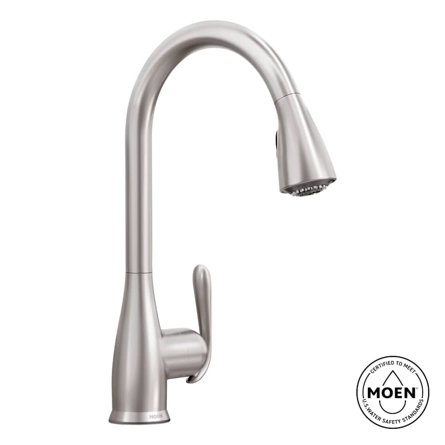 Moen 87879SRS Haysfield One-Handle High Arc Pulldown Kitchen