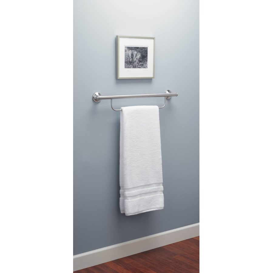 Moen LR2350DBN 24 x 1 Grab Bar with Integrated Towel Bar Build