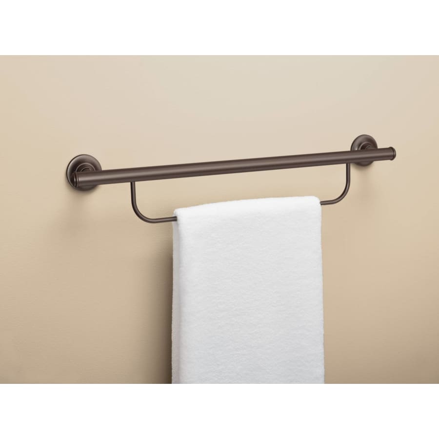 Moen 24" x 1" Grab Bar with Integrated Towel Bar from the Home Care Collection - Thumbnail 5