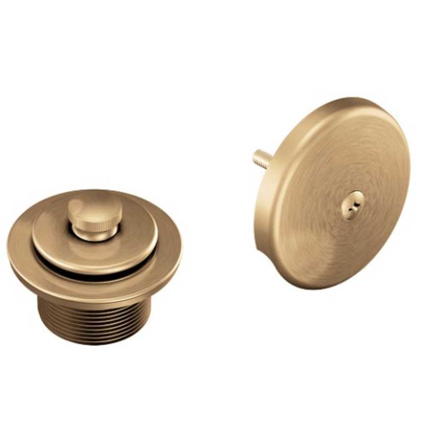 Moen 1-1/2" Threaded Tub Drain Kit with Push-N-Lock Drain Assembly Bronzed Gold