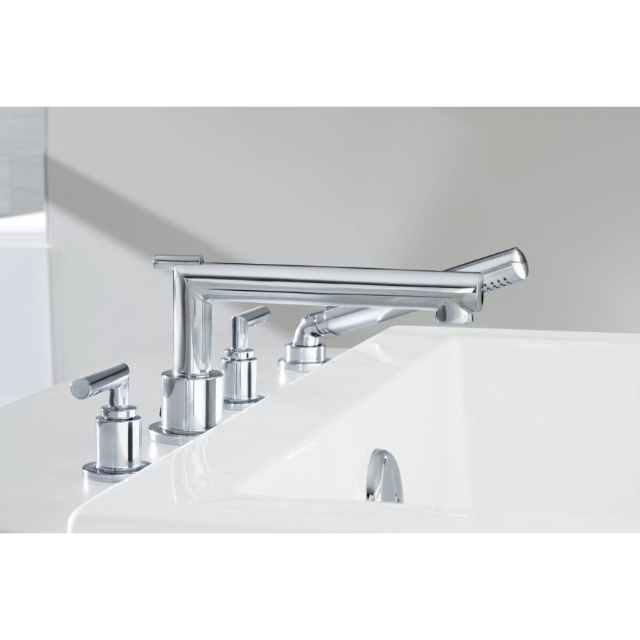 Moen-TS93004-Installed Roman Tub Faucet in Chrome
