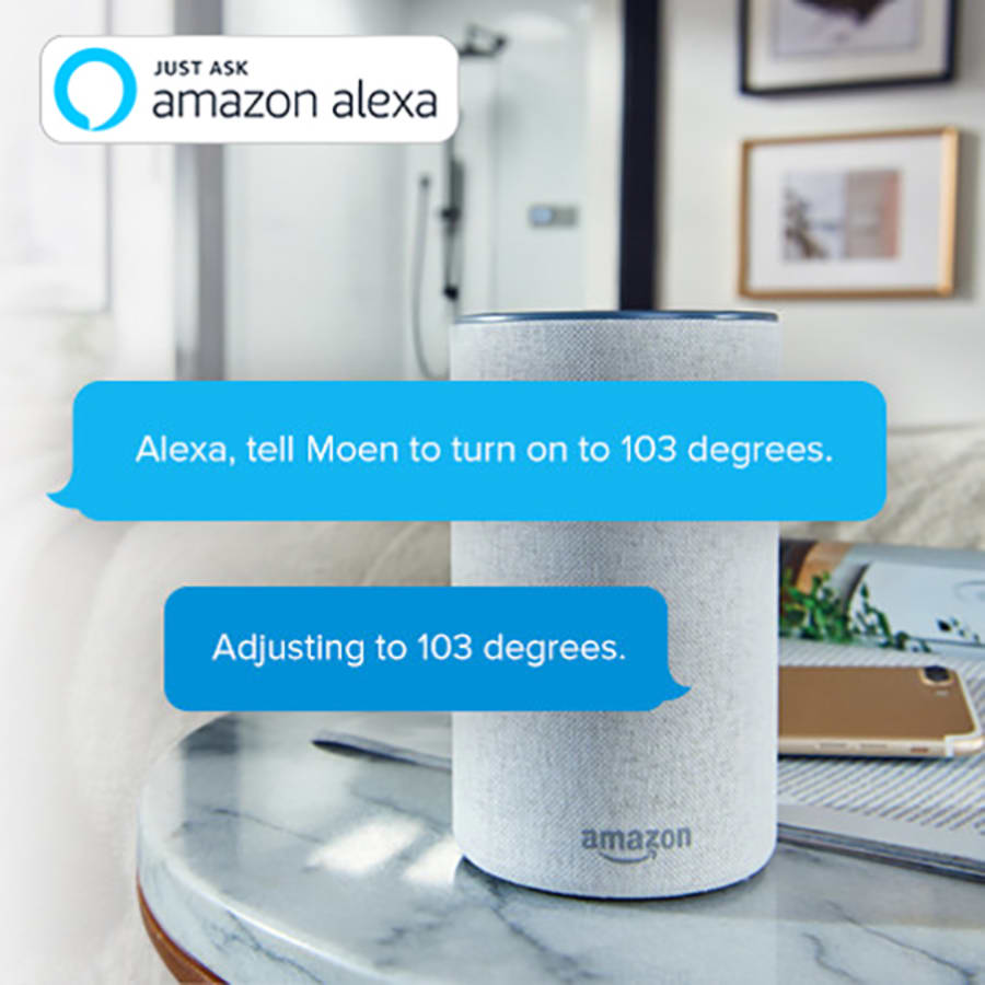 Moen-U-S6340EP-Ask Alexa In Use