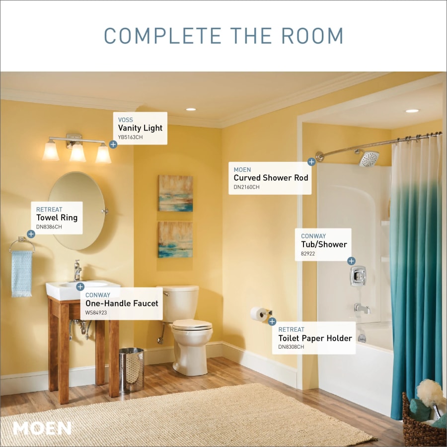Moen YB5163BG Voss 3 Light 22 Wide Bathroom Vanity Light Build