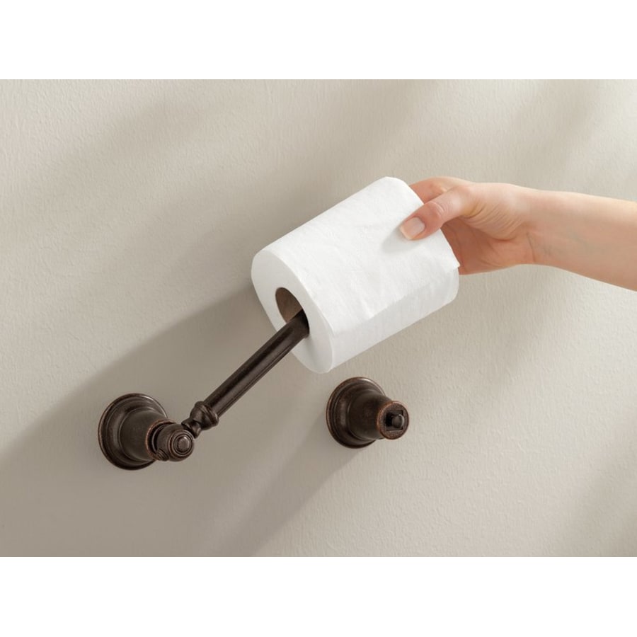 Moen YB5408 Kingsley Traditional Double Post Pivoting Toilet Paper Holder - Thumbnail 2