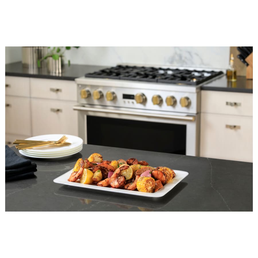Monogram ZDP366NTSS 36 Inch Wide 5.75 Cu. Ft. Dual Fuel | Build.com