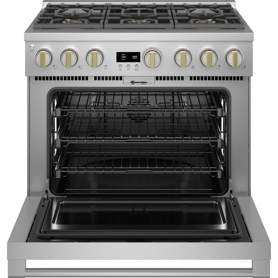 Monogram ZDP366NTSS 36 Inch Wide 5.75 Cu. Ft. Dual Fuel | Build.com