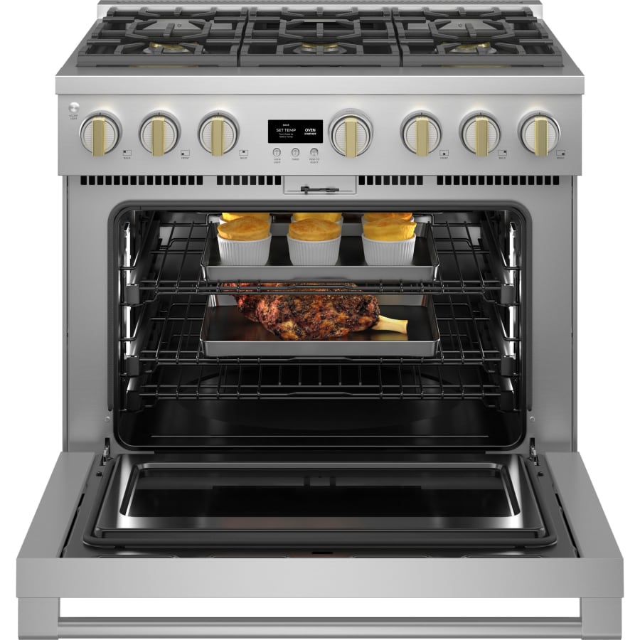 Monogram ZDP366NTSS 36 Inch Wide 5.75 Cu. Ft. Dual Fuel | Build.com