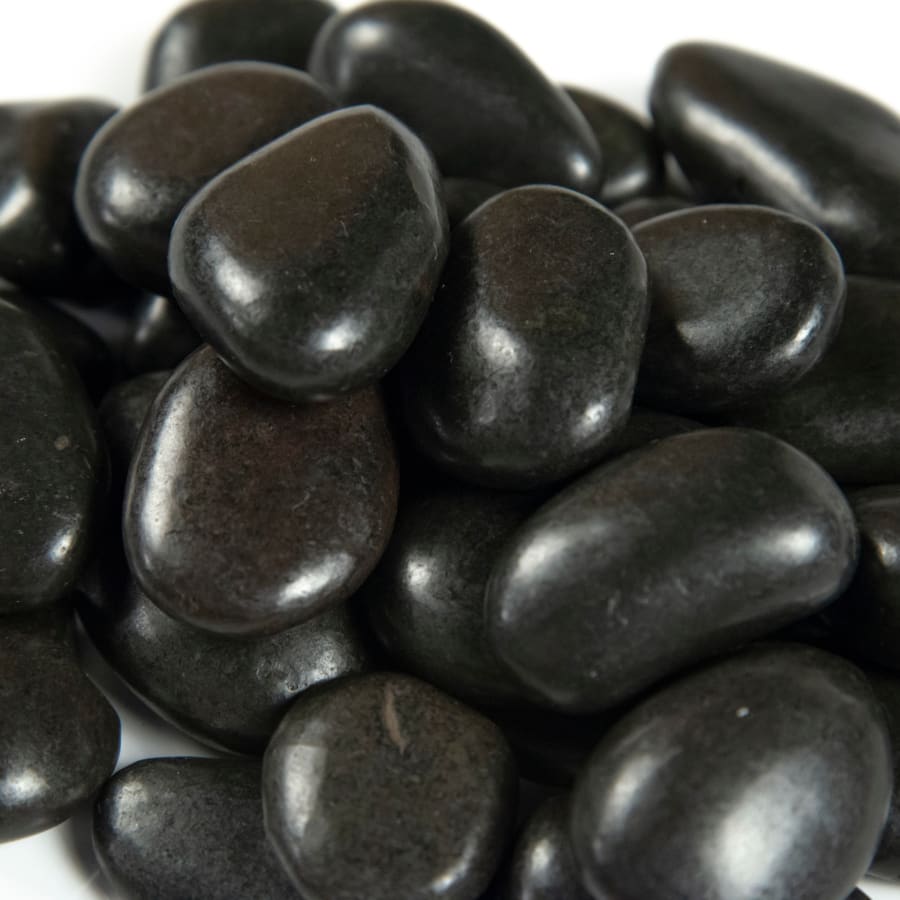 MSI 3/4" to 1-1/4" Polished Quartzite Pebble - Sold by Pallet (27.5 CF/Pallet) Black