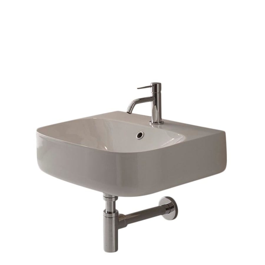 Nameeks Moon Wall Mounted Bathroom Sink in White Nameeks Moon Wall Mounted Bathroom Sink in White