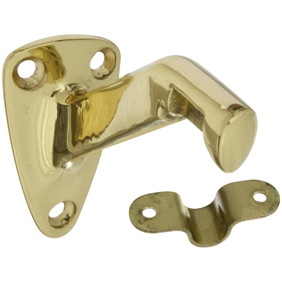National Hardware 1-7/8 Inch Solid Brass Hand Rail Bracket Brass
