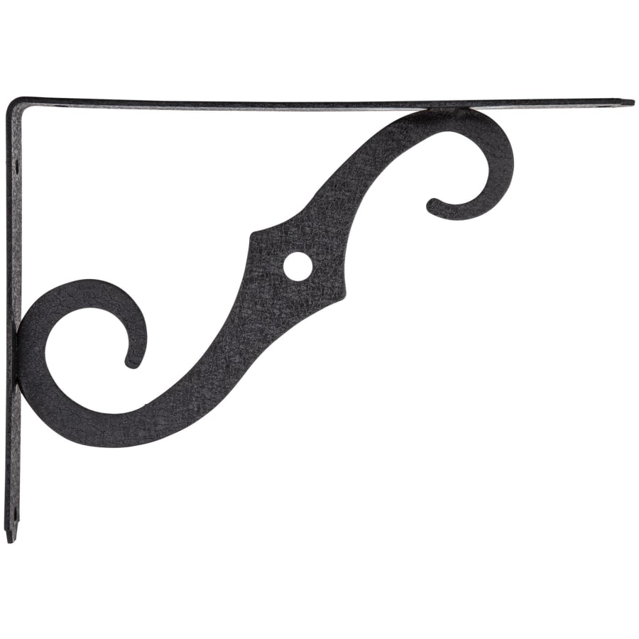 National Hardware 9-13/16 Inch Deep Shelf Support Antique Black