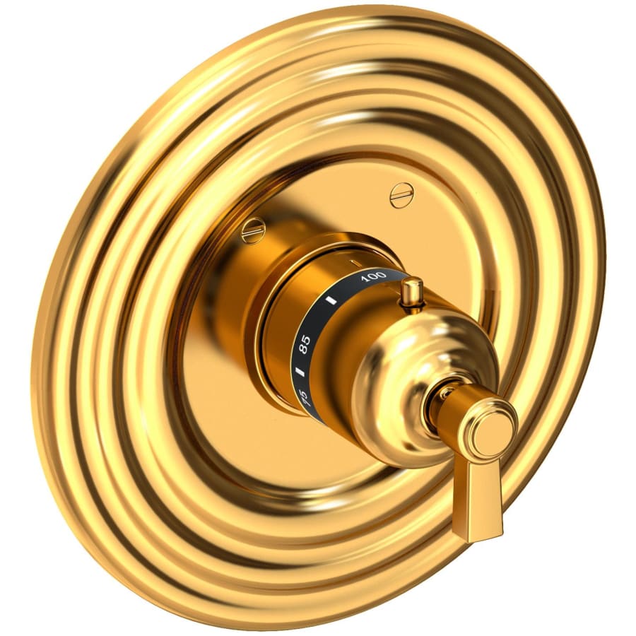 Newport Brass Astor Thermostatic Valve Trim Only with 1 Lever Handles - Less Rough In Aged Brass