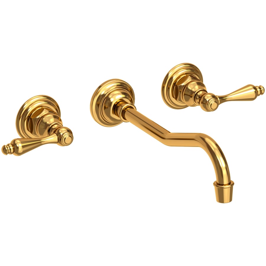 Newport Brass Chesterfield 1.2 GPM Wall Mounted Widespread Bathroom Faucet Aged Brass