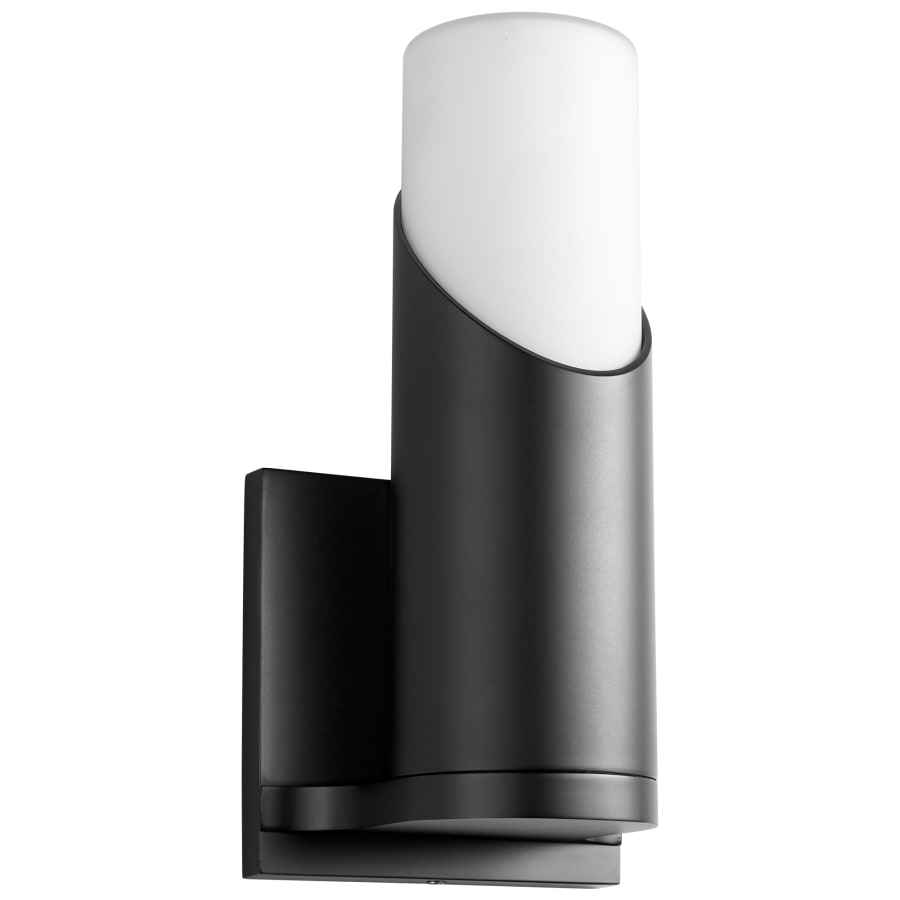 Oxygen Lighting Ellipse 10" Tall LED Wall Sconce with Frosted Glass Shade Black
