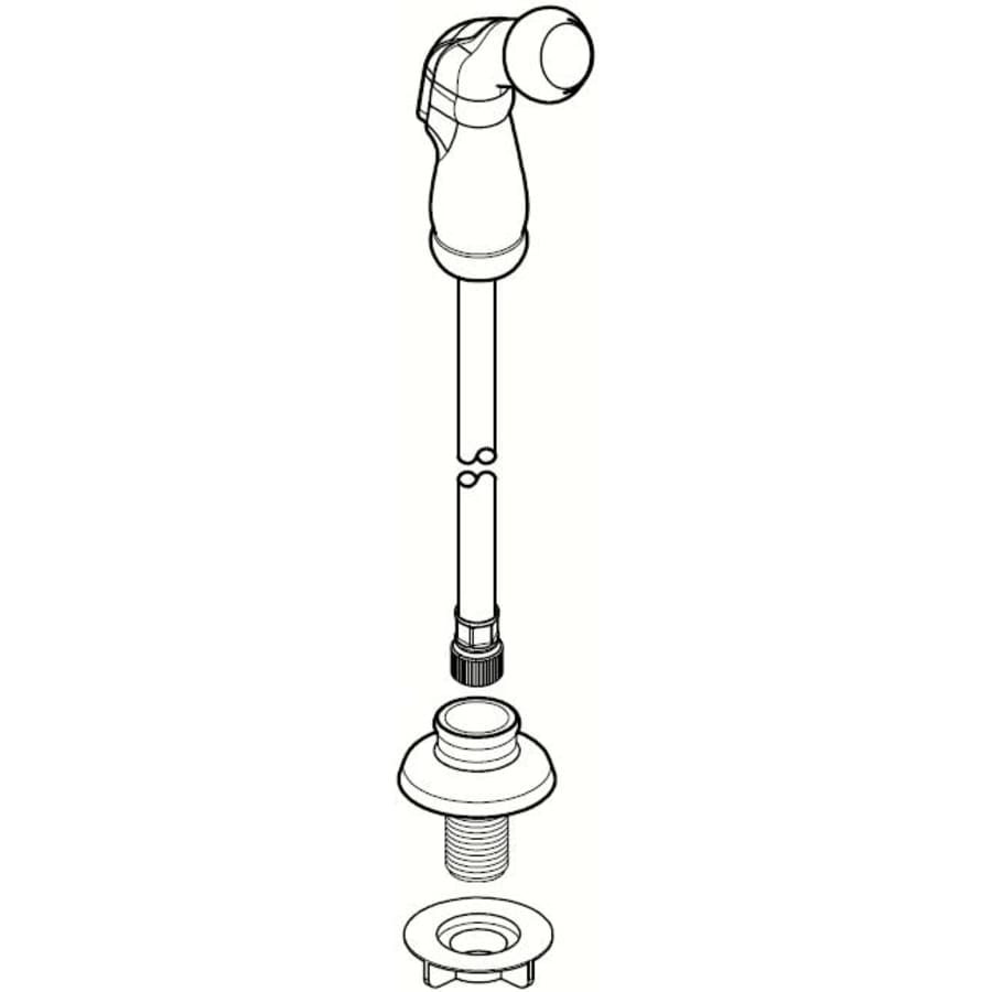 Pfister Side Spray Sub Assembly with Gray Face Polished Chrome