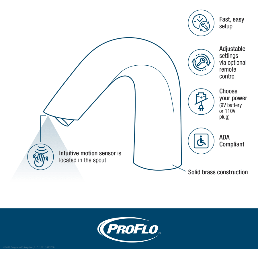 PROFLO PFHS213CP Multifunktions-Handbrause 1,0 GPM – Verchromt, Moderne Runde Form, Kunststoff