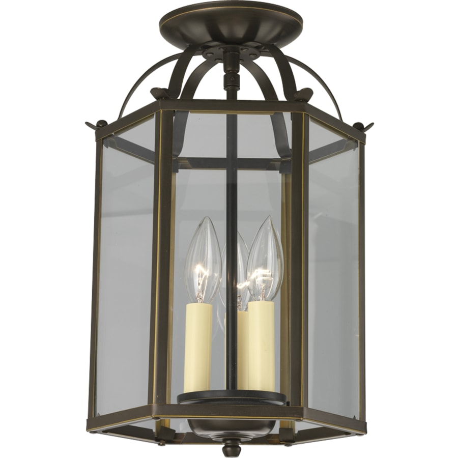 Progress Lighting P3645 09 Flat Glass Foyer Light Brushed Nickel
