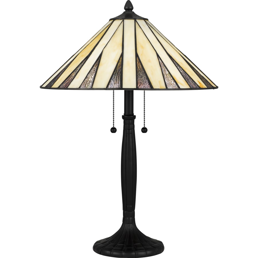 Quoizel TF5617MBK 2 Light 24 Tall Tiffany Table Lamp Build