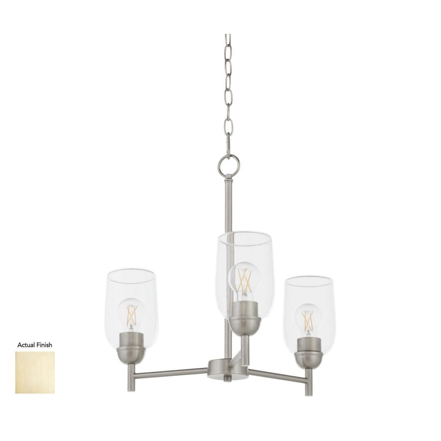 Quorum International Goodwin 3 Light 21" Wide Chandelier Aged Brass